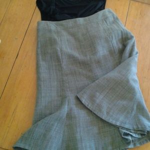 Banana Republic Wool Plaid Skirt