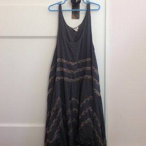 Grey Free People trapeze dress