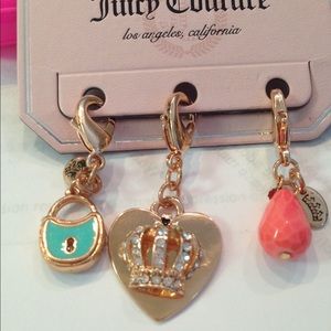 Juicy Couture Heart Crown & Clasps Lucky Charms 👑