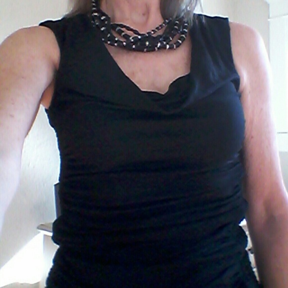 White House / Black Market Sleeveless Cowl Top