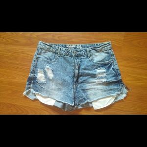 High Waisted Jean Shorts