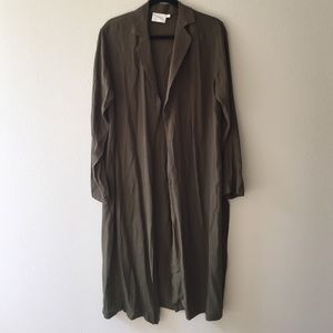Olive green kimono
