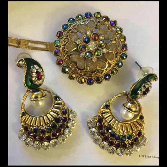 Earring and hair clip - Picture 1 of 4