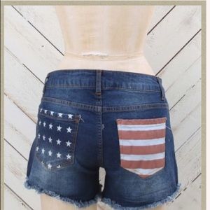 America Flag shorts NWT size 27