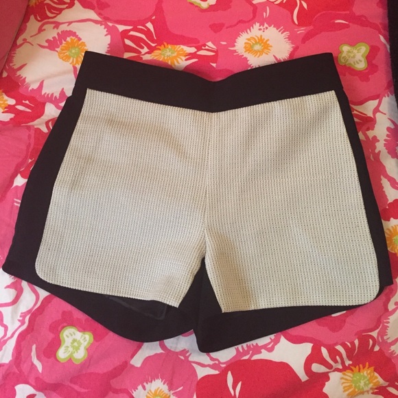 Jcrew black & white shorts