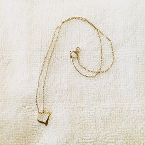 14k gold heart necklace