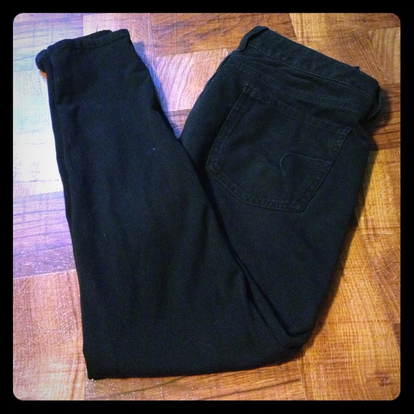 AEO black jeggings