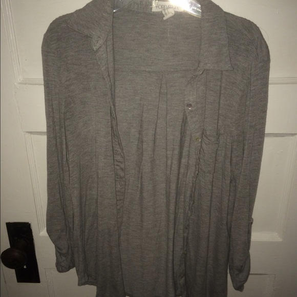 Forever 21 Drape Casual Button Up - Picture 1 of 4