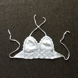White Crochet Beach Top