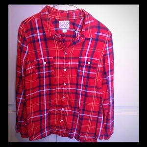 Flannel button down