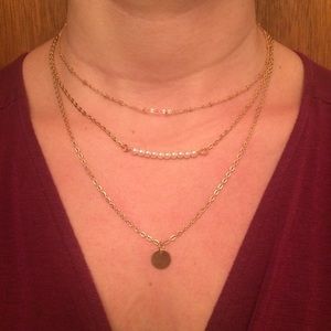 Triple Layer Gold Necklace