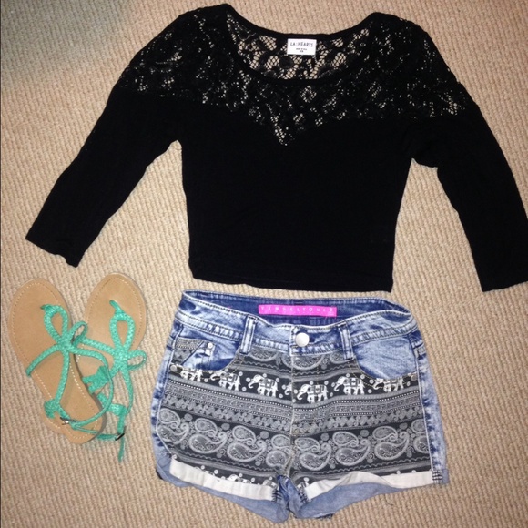 Charlotte Russe elephant print shorts