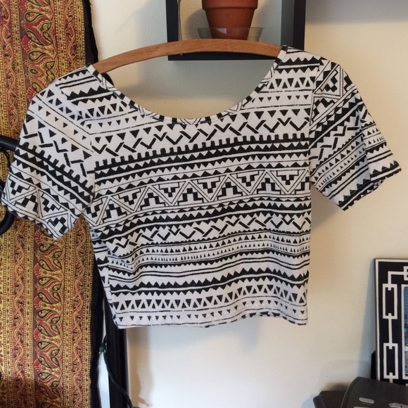 Aztec crop top