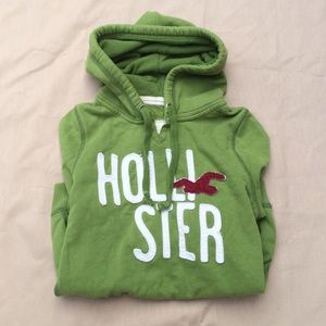 Green Hollister Hooded Sweatshirt