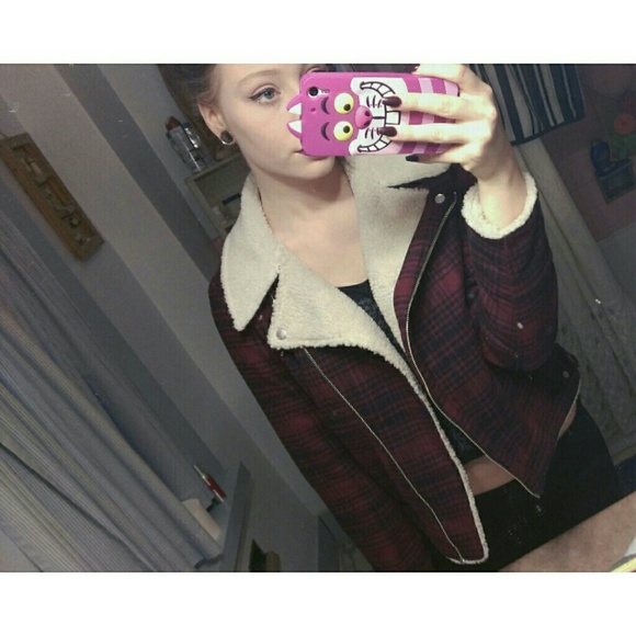 American Eagle Plaid wool Jacket