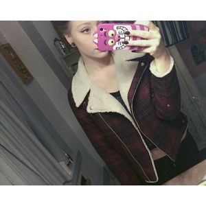 American Eagle Plaid wool Jacket