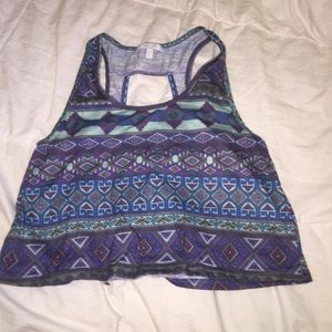 Aztec crop top
