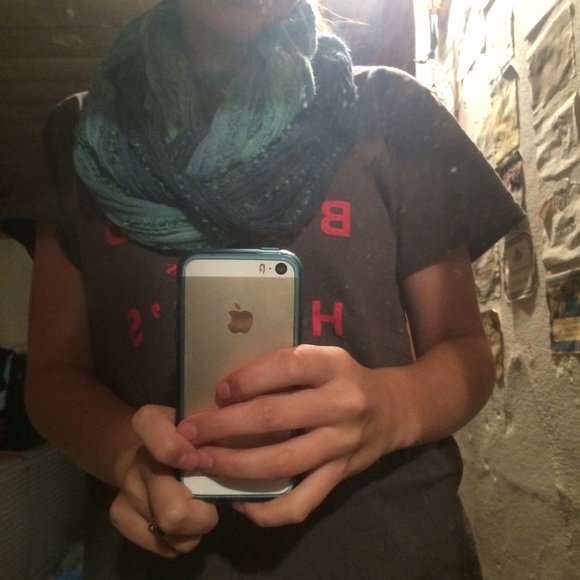 blue infinity scarf - Picture 3 of 3