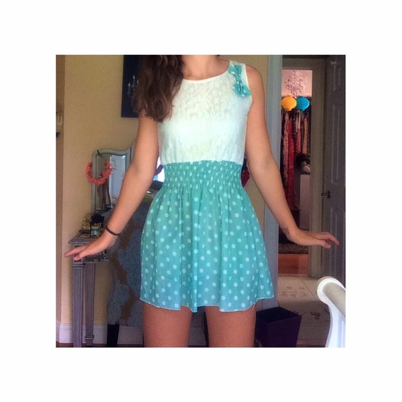 Lacy/Polkadot Dress