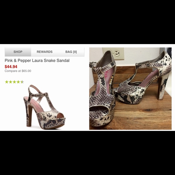 Snake skin heels size 7