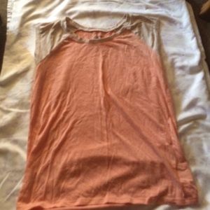 basic peach and cream top.