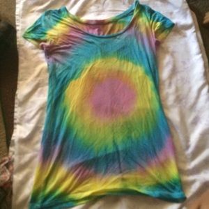 tie dye blouse.