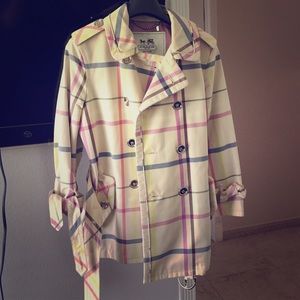 Coach trench coat / rain coat