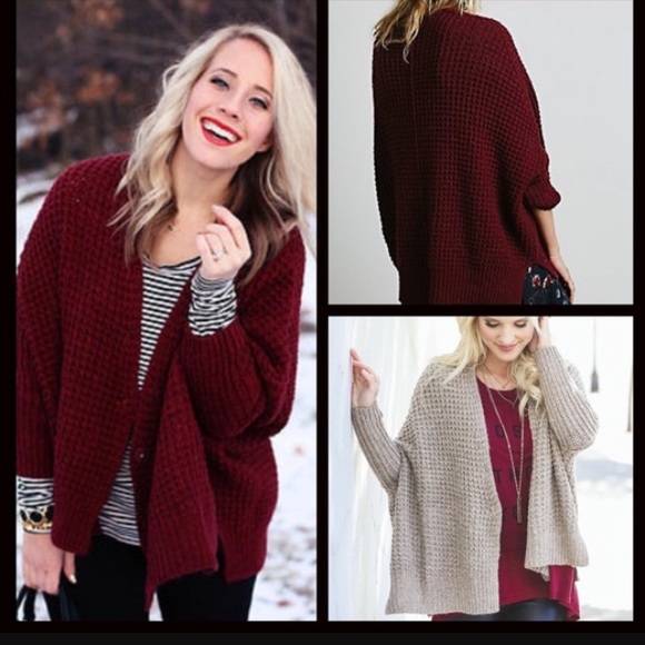 Free people red cardigan NEW