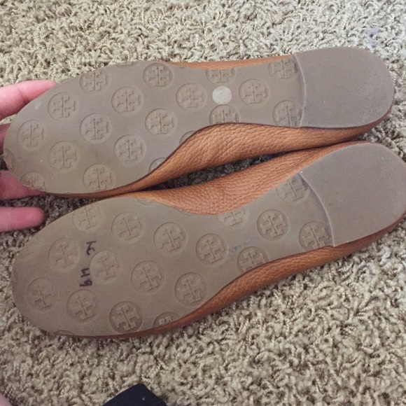 Tory burch brown leather reva flats size 7.5 - Picture 2 of 3
