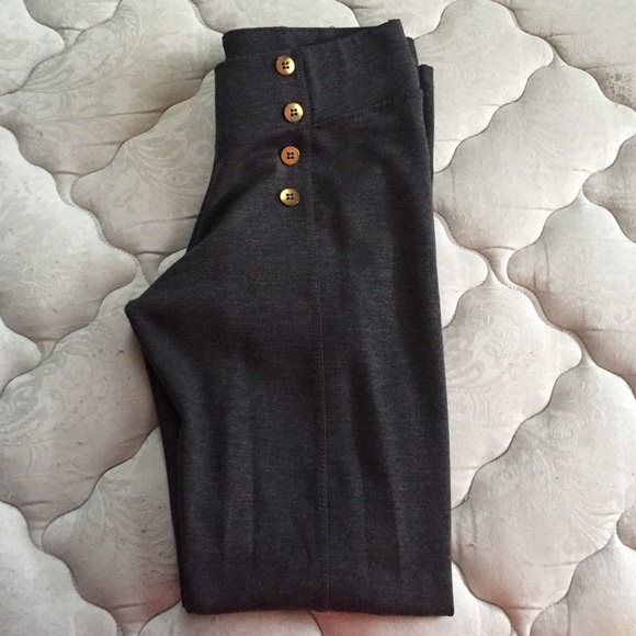 High Waisted Skinny Stretch Grey Pants!