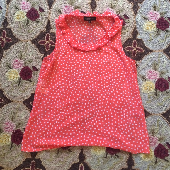 Sheer polka dot blouse