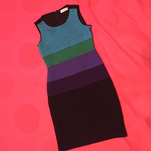 Calvin Klein multi color dress