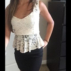 Tobi black and white cocktail dress