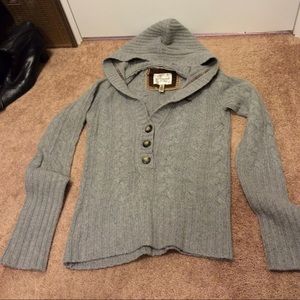 Grey hooded sweater by Abercrombie and Fitch