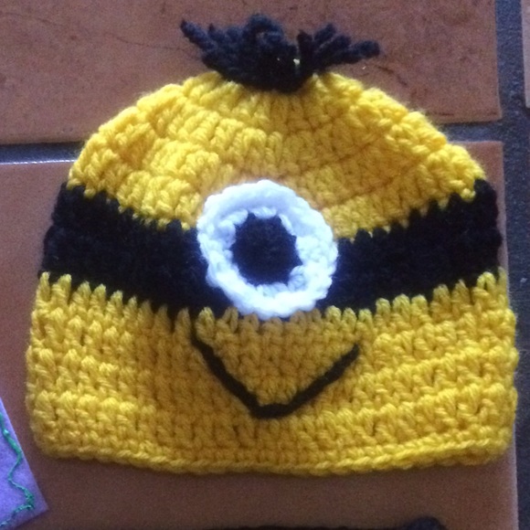 Minion set. Stuart baby beanie and diaper cover