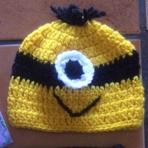 Minion set. Stuart baby beanie and diaper cover