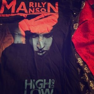 Short Sleeve Marilyn Manson Graphic Tee