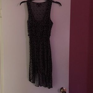 Black high low dress