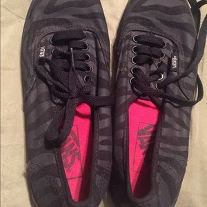 Zebra Black Vans
