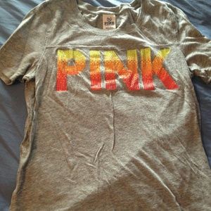 PINK rhinestone T-shirt