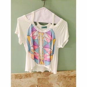 Graphic Print Crop Top from Pacsun