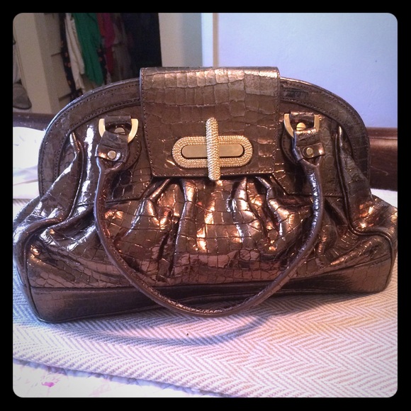 Alexis Hudson crocodile/alligator satchel.