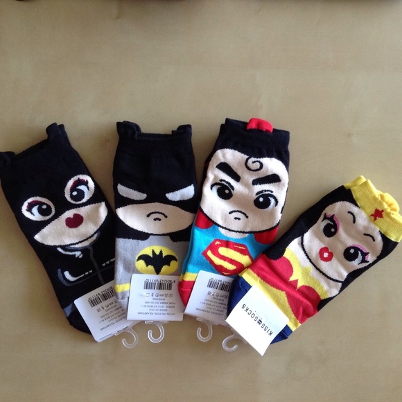 Other - ONLY BATMAN AVAILABLE - 1 pair of SUPERHERO socks