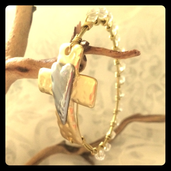 Handmade Cross Bangle