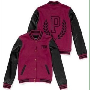 Nwt Victoria Secret Varsity Jacket Xs