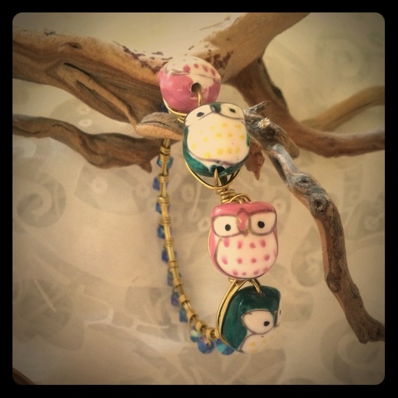 Handmade Owl Bangle
