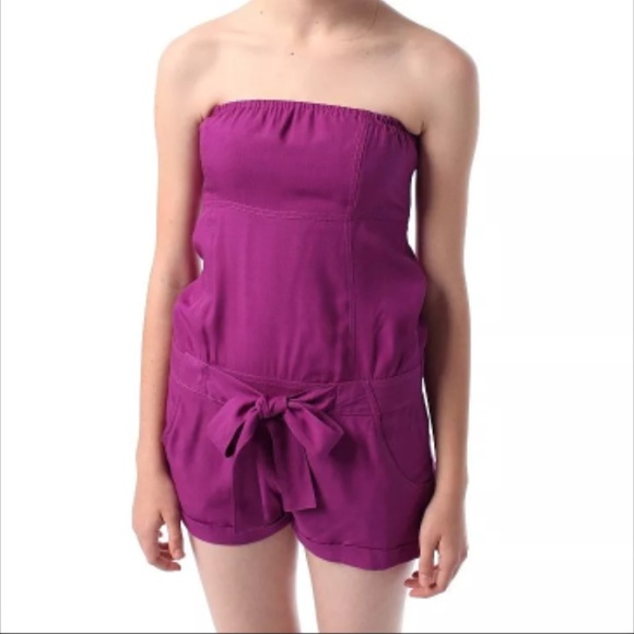 NWOT Urban Outfitters Mulberry Purple Romper - Picture 3 of 3