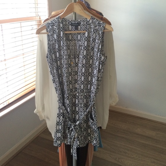 Black and white romper