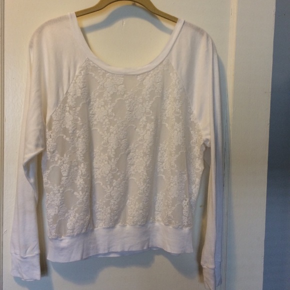 American Apparel lace raglan