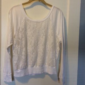 American Apparel lace raglan